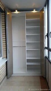 Встраиваемая шкаф на лоджии