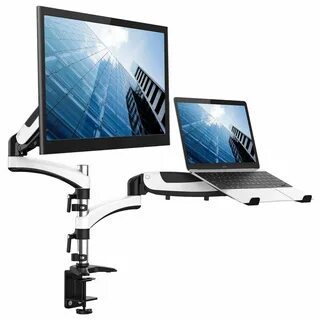 ...ergonomico, regolabile in altezza, orientabile, adatto per monitor LCD d...