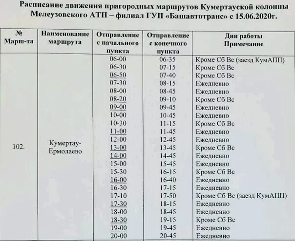 Расписание автобуса 102 краснодар. Маршрут Кумертау Ермолаево 102. Расписание Кумертау Ермолаево. Расписание автобусов Кумертау Ермолаево. Маршрут 102 Кумертау Ермолаево Куюргазинский район.