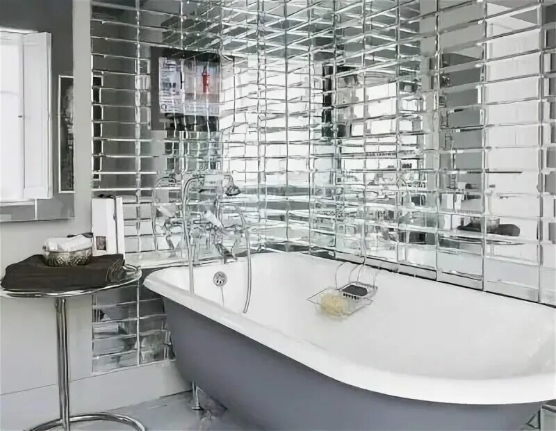 Зеркальная плитка для ванной