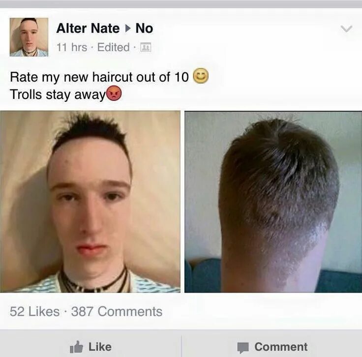 Out of my hair. Out of my hair