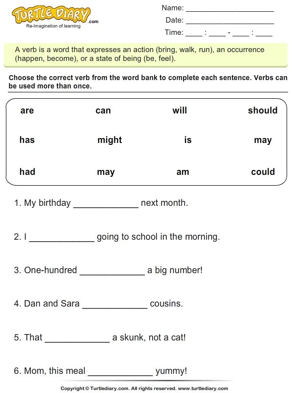 Choose the correct form of the word. Write the correct form of the verb to be:. Complete \Worksheet. Verb to be sentences. Write the correct form form of verb to be.