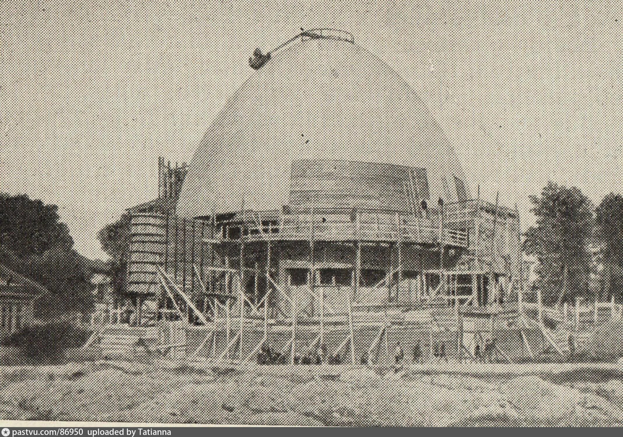 Московский планетарий 1929. Московский планетарий Барщ. Московского планетария (арх. м. Барщ, м. Синявский),. Купол Московского планетария 1928