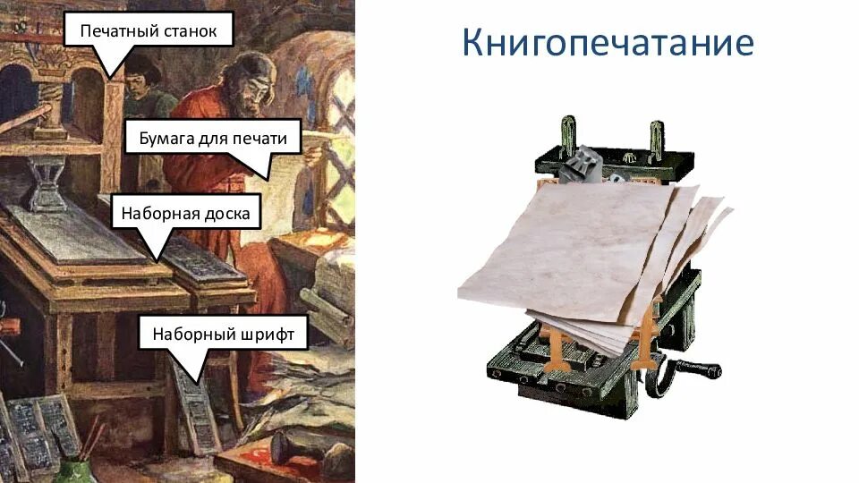 Напечатанными книгами были