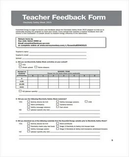 Feedback form
