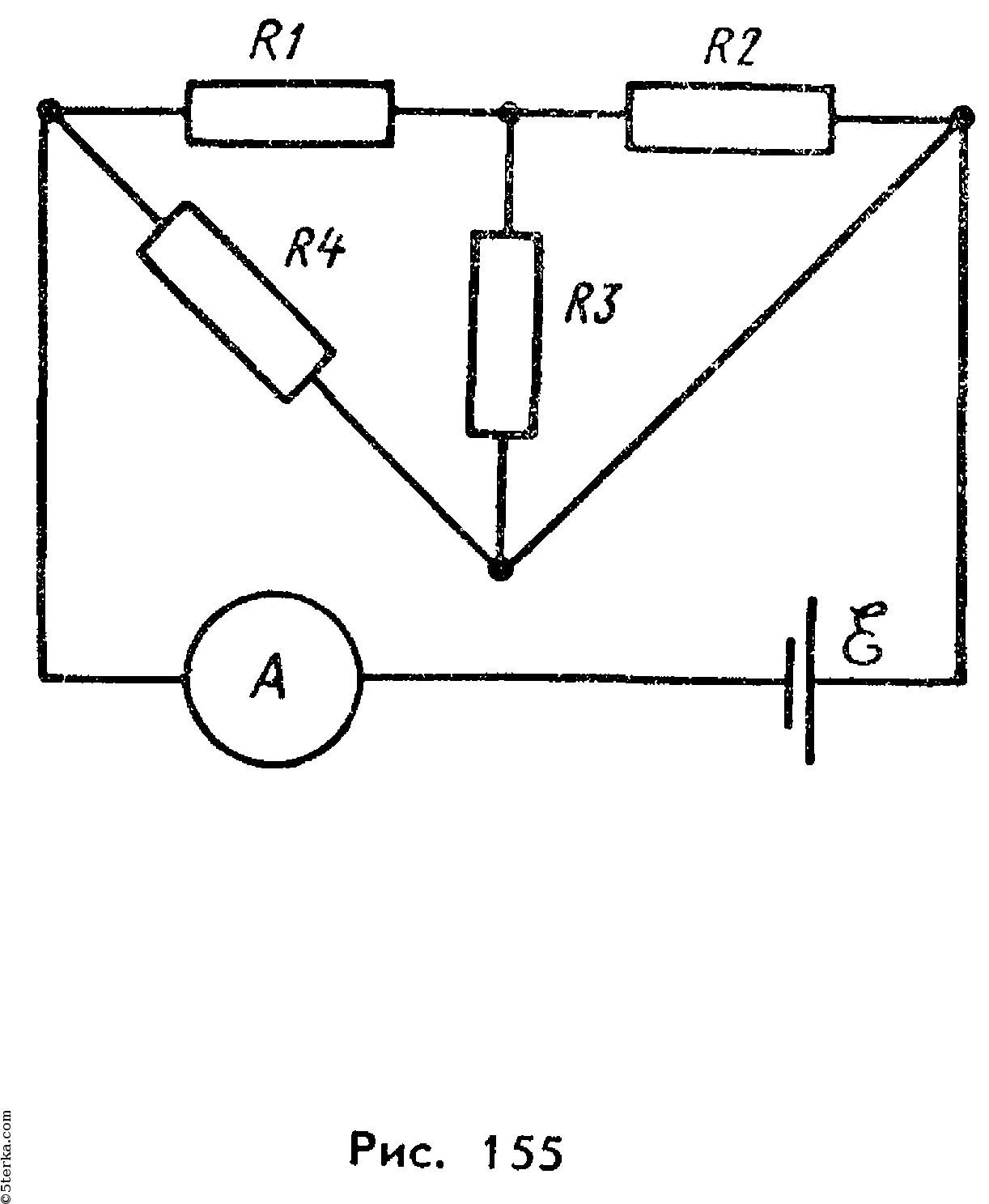В цепи показанной на рисунке. Электрическая цепь r1 r2 амперметр. Электрическая цепь 4 амперметра и r1 r2 r3 r4. Схема электрической цепи r1 r2. Сопротивление схема 2 контура с амперметром.
