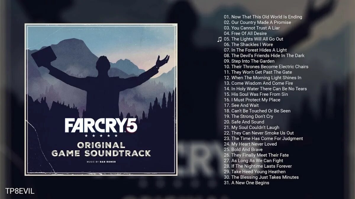 His world com. Dan Romer far Cry 5. Far Cry 5 OST. Альбом музыки far Cry 5. Far Cry 5 саундтрек.