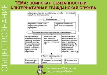 Альтернативная гражданская служба верные суждения