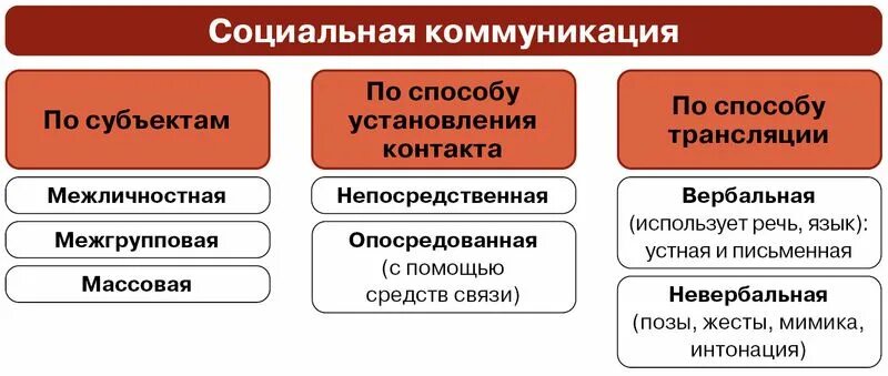 Социальная коммуникация элементы