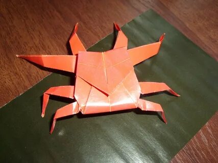 Оригами крабик