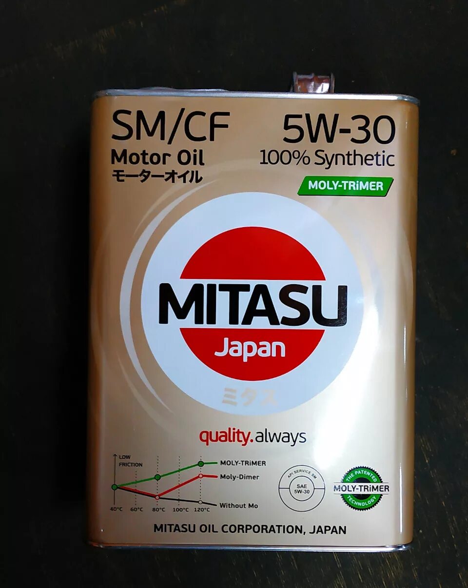 Моторное масло 5w30 sm. Mitasu 5w30. Mitasu Oil 5w-30. Масло моторное Mitasu Moly-trimer SM/CF 5w-30. 5w 30 Pao Mitasu 4 l.