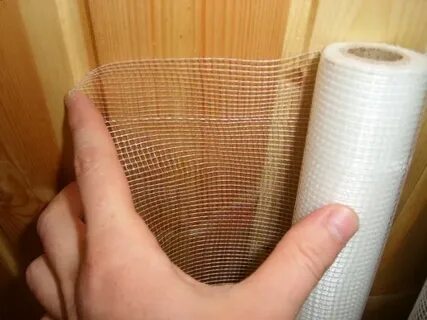 Сетку приклеить