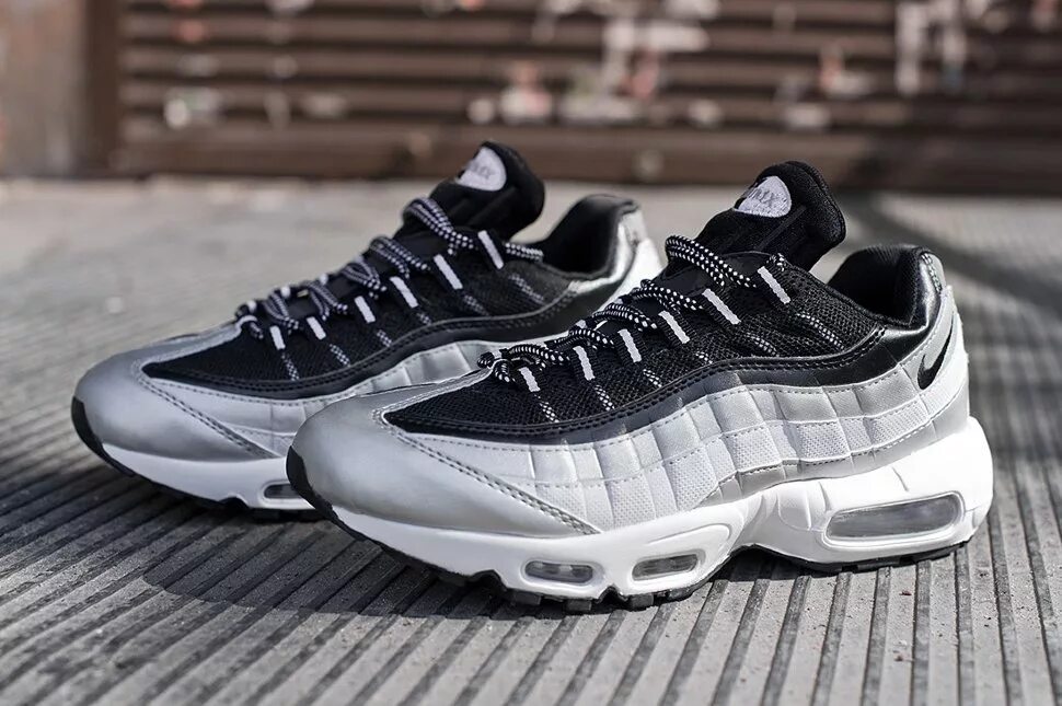 Nike Air Max 95 Silver. Найк 95 кроссовки мужские. Nike Air Max 95 Black. Nike Air Max 95 QS. Кроссовки найк 95