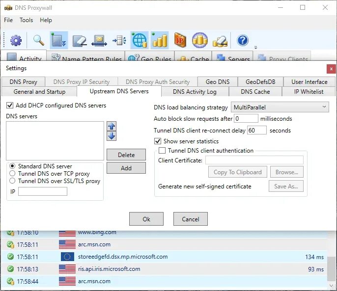 Dns over proxy. ДНС прокси. Стандартные ДНС. Интерфейс ДНС. Лог файлы DNS сервера.