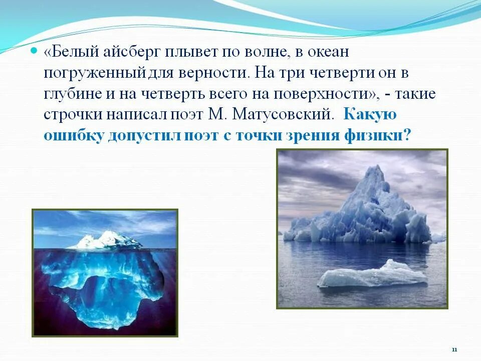 Айсберг для презентации. Айсберг плывет. Предложение про Айсберг. Айсберг плывет в океане. Почему айсберги не тонут физика