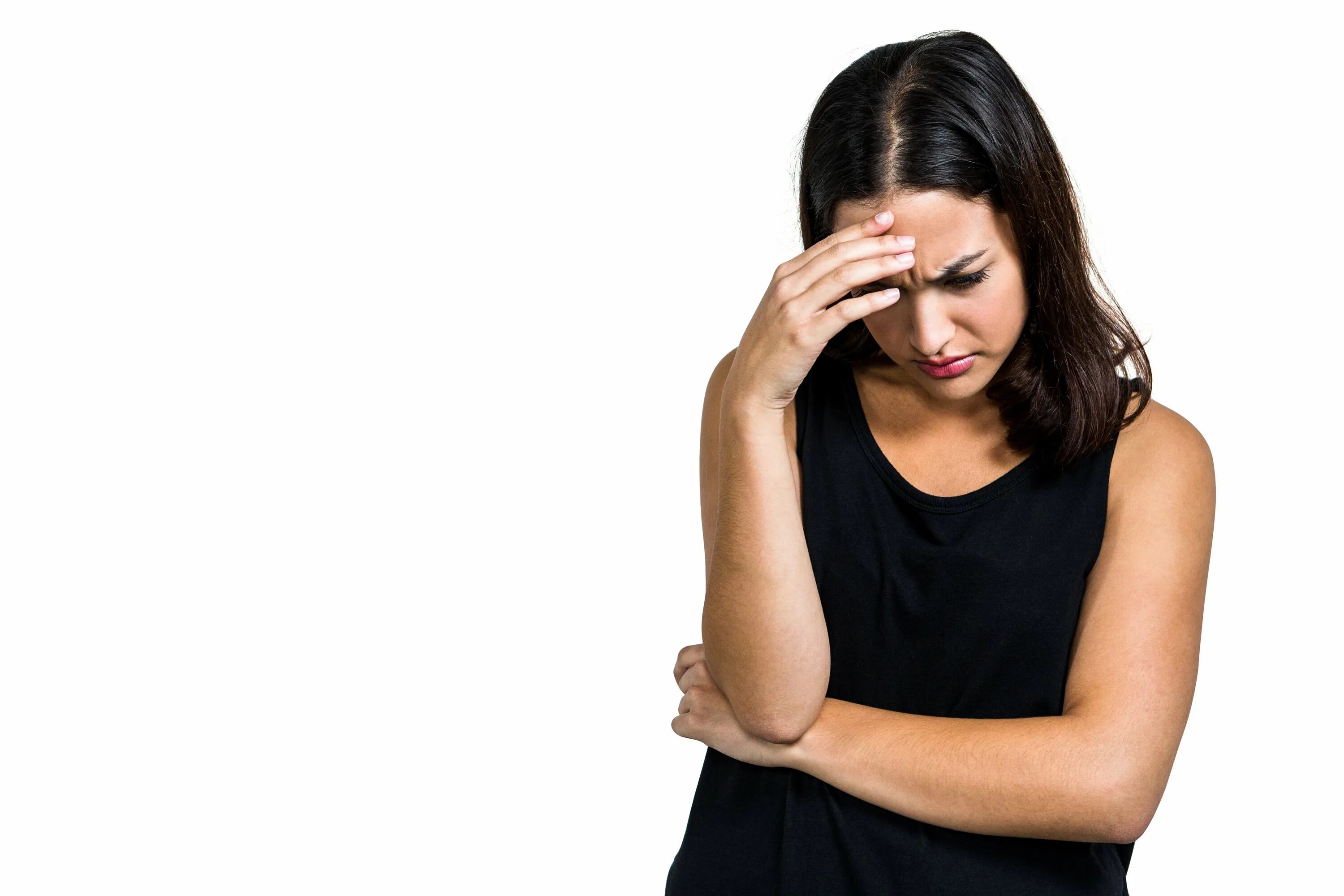 Парень расстроен. Грустный смайлик. Красивый женский силуэт. Грустная женщина. Грустно на белом фоне.