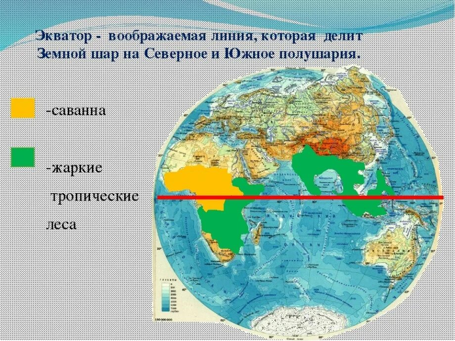 Страны по которым проходит линия экватора