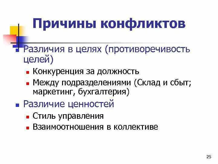 Различия ценностей. Причины конфликта различия в целях. Различия в целях. Конфликт и конкуренция сходство и различие. Причина и повод конфликта отличия.