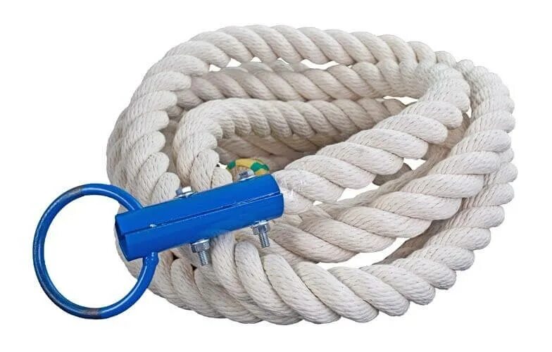 Строп канатный петлевой "уск1" (скп). Канат для перетягивания 10м диам. Трос спортивный. Веревку длиной 7 м. Диам.