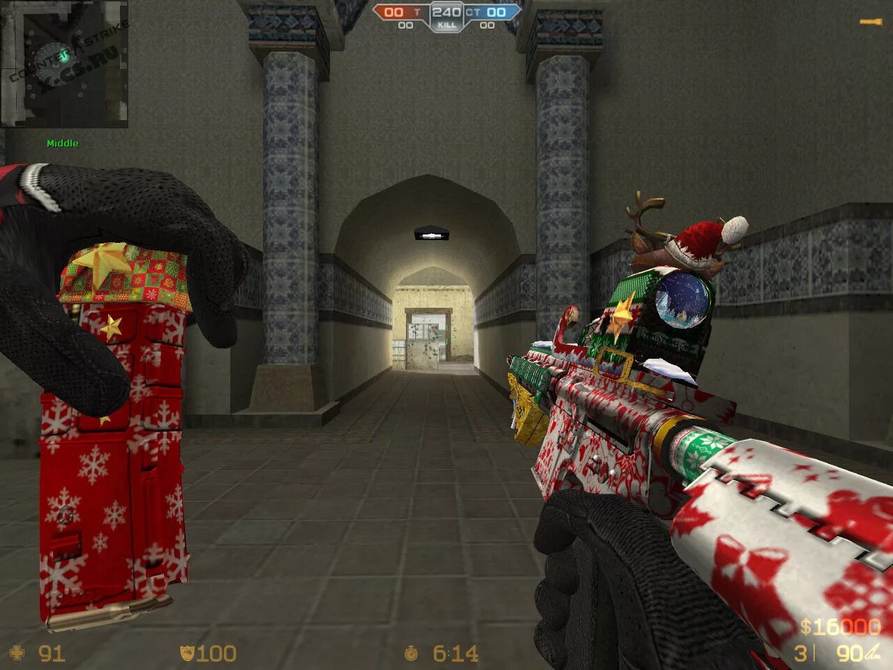новогодние оружия кс 1. Cs 1. 6 модель новый год. 6 модели новый год [trg-42] (xmas). Deagle механо-пушка» для cs 1.