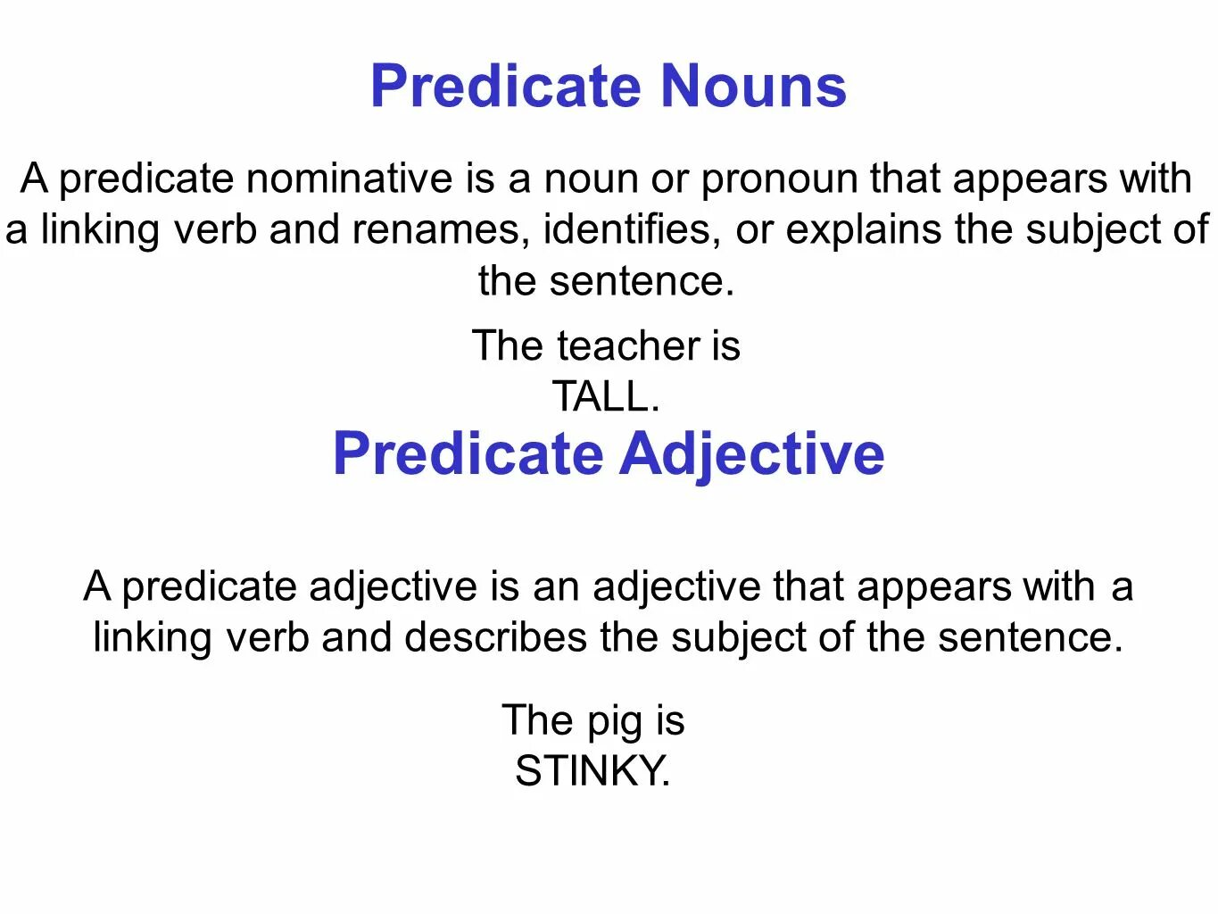 Object predicate. Noun predicate. predicate nominative. nominative sentences. nominative sentences examples.