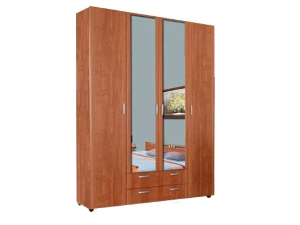 Шкаф 4 дверный с зеркалом. Шкаф 4-х дверный 8. Шкаф 4 дверный с зеркалом. Шкаф 4 дверный с зеркалом. 041 "лотос" с зеркалом.