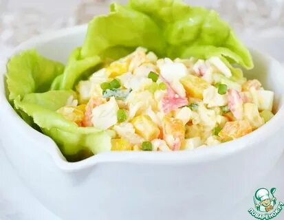 Салат из крабовых палочек и морепродуктов рецепт