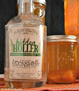 Hidden Holler Corn Whiskey Moonshine Made with the first legal still in Bro...