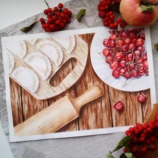 Рисунок на деревянной доске