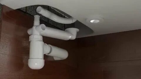 Сифон под ванну с сухим затвором