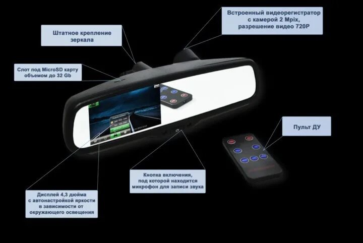 Зеркало видеорегистратор память. Пульт Ду для зеркала с видеорегистратором BGT-DVR-Mirror-t1. Зеркало видеорегистратор со штатным креплением 12 дюймов.