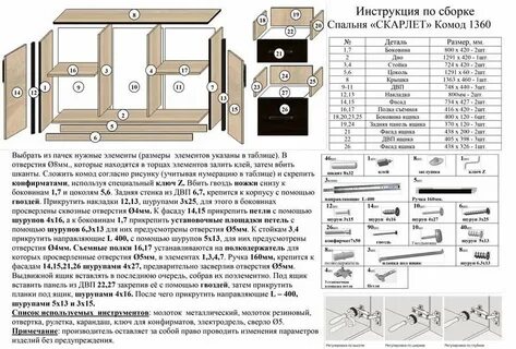 Инструкция комода