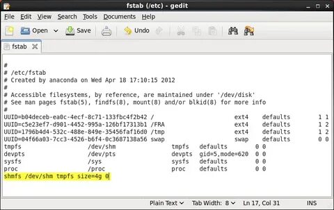 Fstab linux