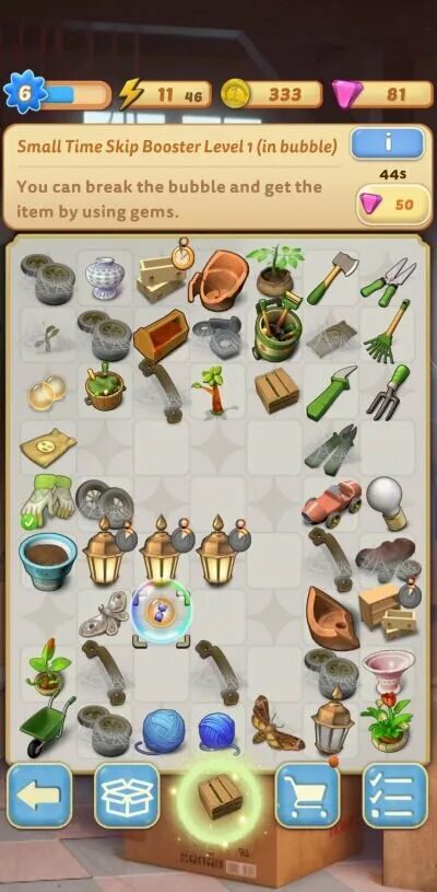 Spend gems to recharge an item