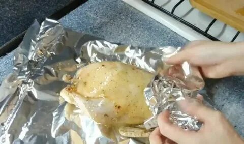 Сколько готовится утка в фольге