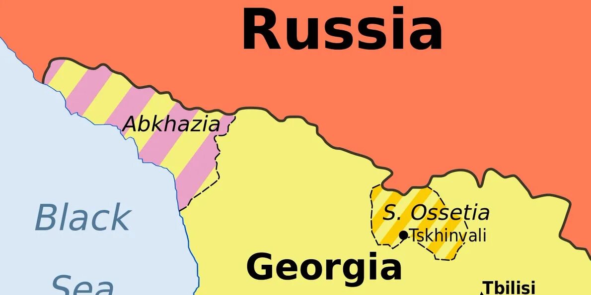 Граница абхазии и южной осетии