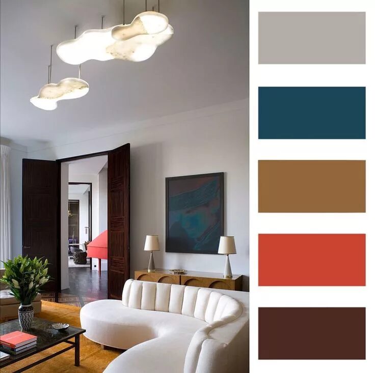 Цветовые сочетания Color palette living room, Good living room colors, Living ro