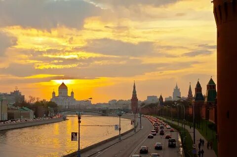 Красивая москва утро