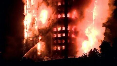 Горящее здание в москве