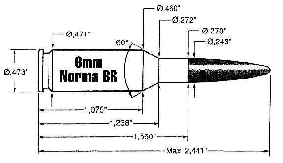 6 мм магазин. 6mm br Norma. 6,5 × 47 мм Lapua чертеж патрона. 6br Калибр. Патрон 6 br Norma.