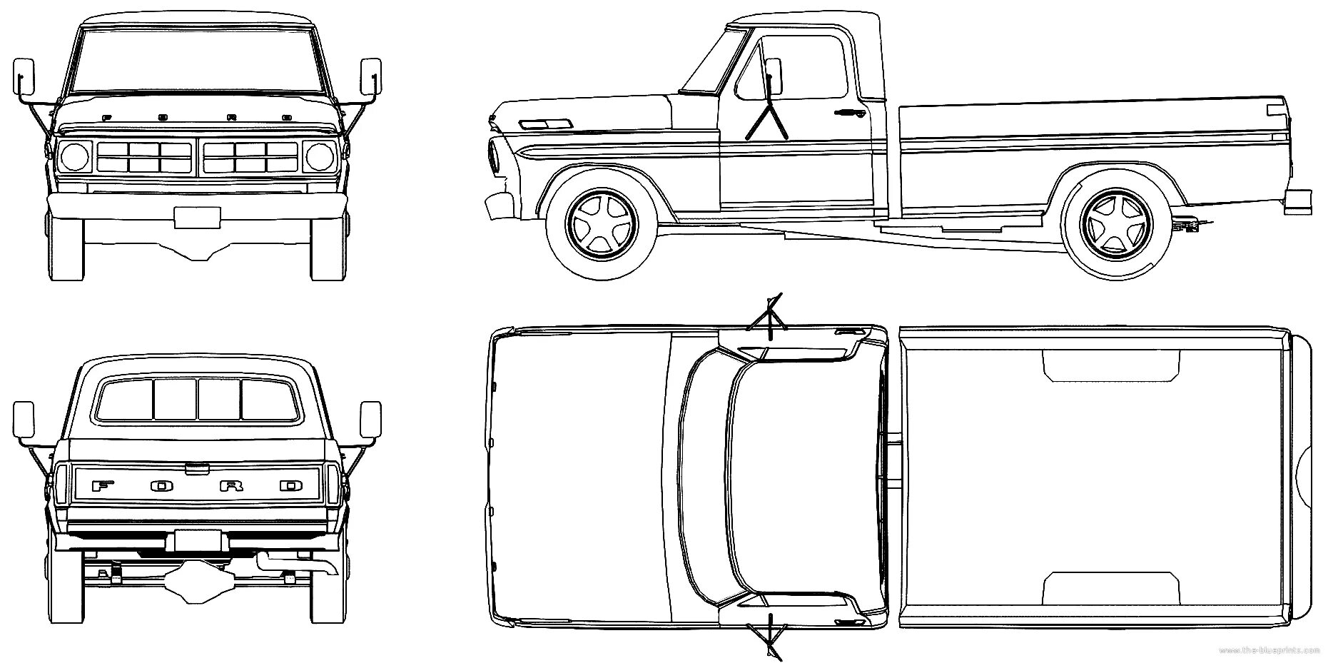 Ford f150 Blueprints. Ford f 100 чертежи. Ford f100 Blueprint. Форд ф 150 чертеж. Пикап план