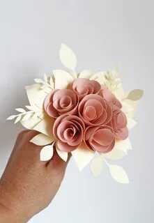 Мини букет из бумаги