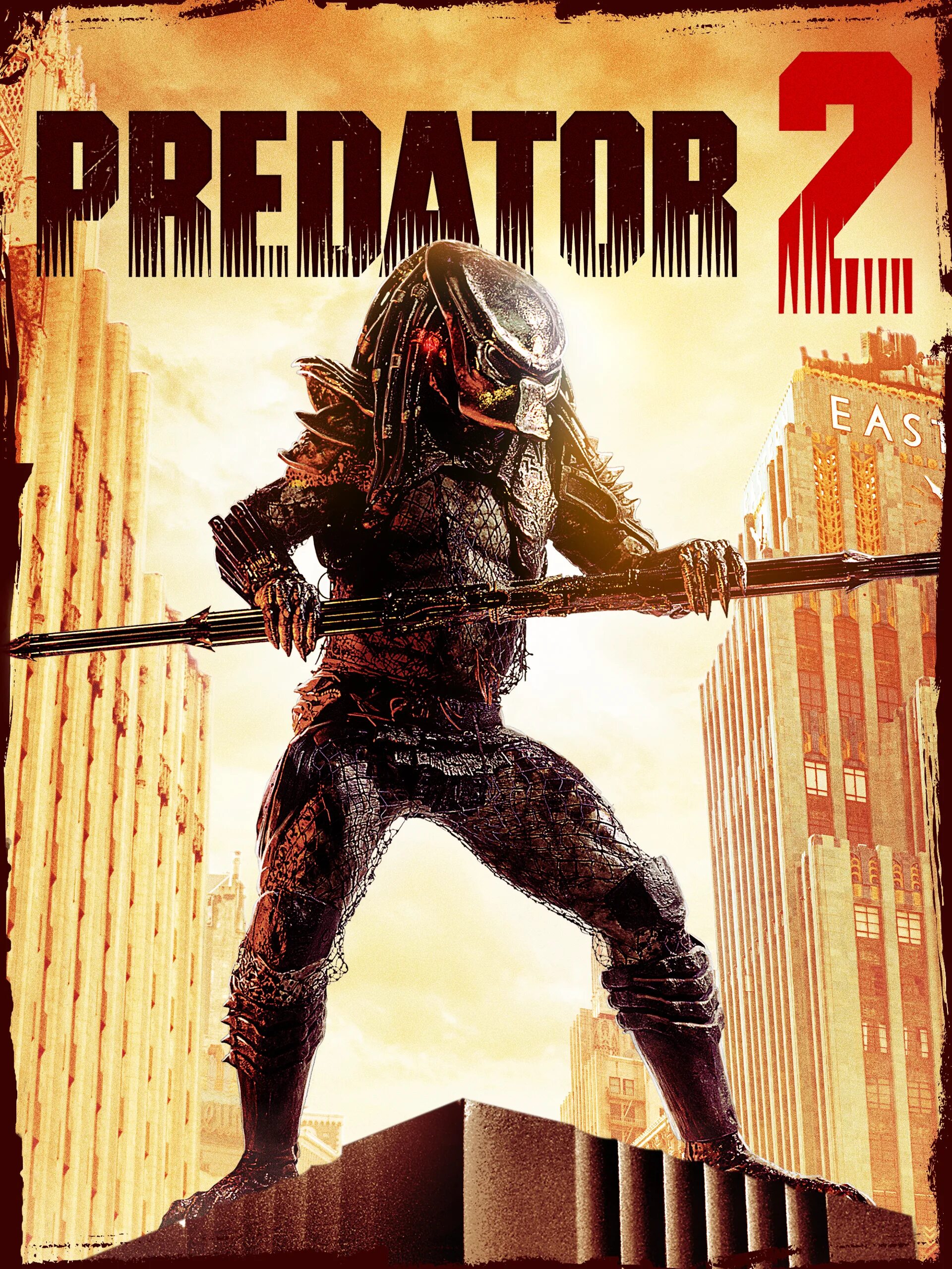 Predator 2 1990 Постер. Хищник 2 1990 Постер.