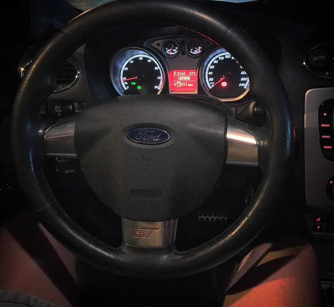 Накладки на руль и крутилки печки с Алиэкспресс фф2 - Ford Focus II Sedan, 1,6 л