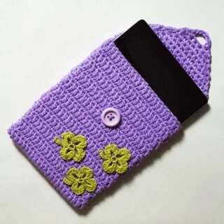Связанный чехол для телефона