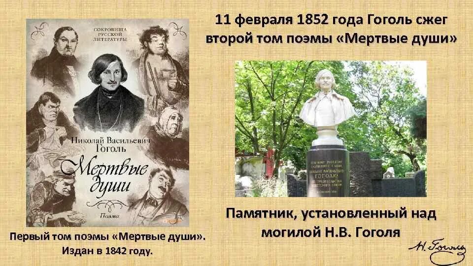 Герой первой поэмы гоголя. Гоголь 1852. 1852 Гоголь сжег второй том поэмы «мертвые души». Гоголь 1842.