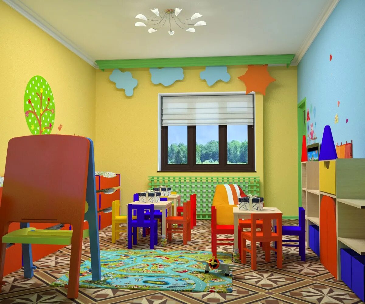 Где находится садики. Интерьер группы в детском саду. Дизайн детского сада. Современный детский сад. Дизайн современного детского сада.
