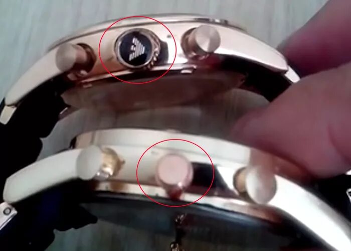 Как определить настоящие часы. Часы omega подделка. подделки armani. паленый армани. gc часы подделка и оригинал.