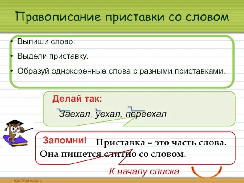 Ошибку в написании выделенных слов. Слова с разными приставками. выдели приставки. выпиши слова с приставками. три однокоренных слова с разными приставками.