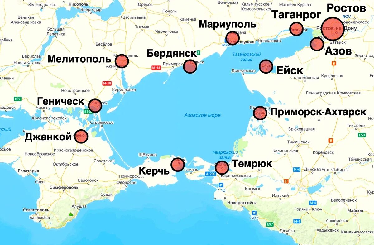 Сколько от ростова до мариуполя. Кольцевая автодорога вокруг Азовского моря. Азовское море на карте. Города вокруг Азовского моря. Азовское море на карте России.